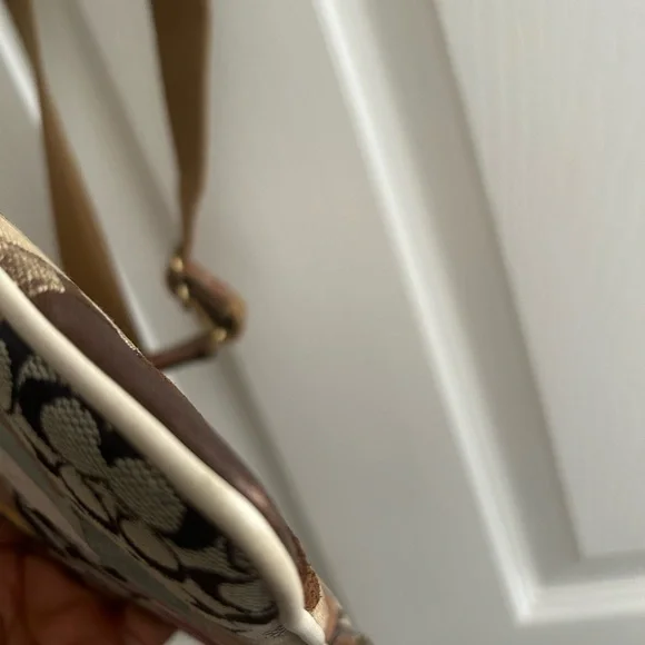 Coach Patchwork Crossbody Bag - Pink, Cream, Brown, Tan - Picture 7 of 11